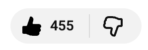YouTube video likes